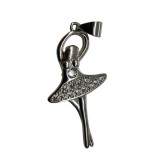 Pandantiv argint 925 balerina mare cu pietre