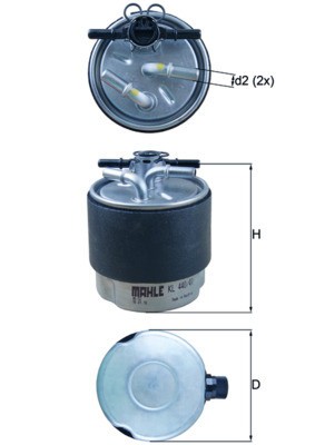 MAHLE KL 440/41 filtru combustibil foto