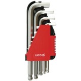 Yato YT-0509 - Set imbusuri 2-12 mm 10 bucati cap sferic