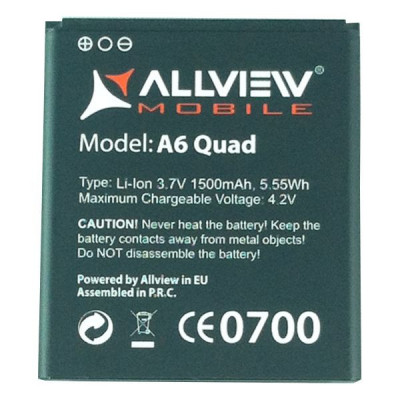 Baterie Acumulator Allview A6 Quad Li-Ion 4.2V 1500 mAh 5.55Wh foto