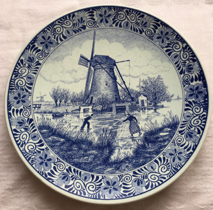 Farfurie - portelan Olanda - Delft blauw - Chemkela