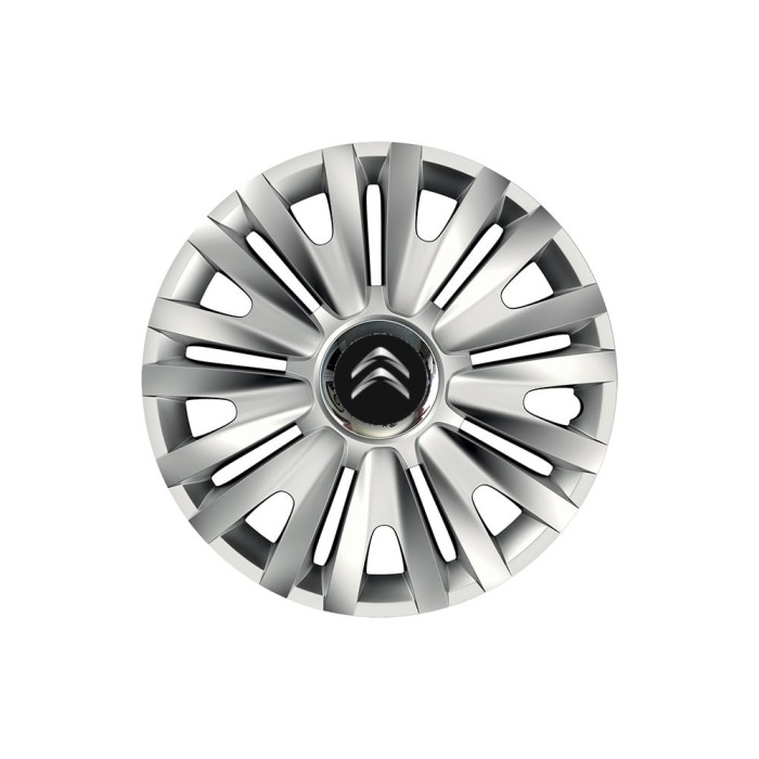 Set 4 capace roti Cu Inel Cromat Royal R16 pentru gama auto Citroen