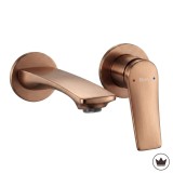 Baterie de lavoar &icirc;ncastrată REA VISION Brush Copper + BOX
