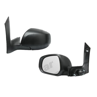 Oglinda exterioara Opel Agila (Hb), 01.2008-2015, Suzuki Splash (Ex), 01.2008-2014, Stanga, Crom, manuala,prin cablu, Fara incalzire, carcasa neagra, foto