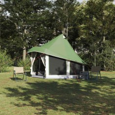 Cort de familie Tipi cu acoperiș Verde 404 x 370 x 270 cm foto