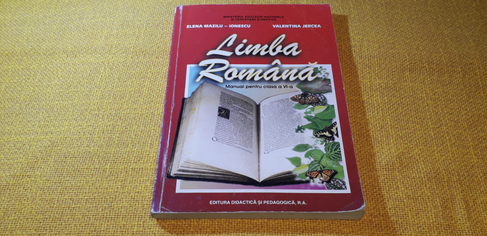 Manual Limba Romana - clssa a VI-a - Ed. Didactica si Pedagogica 2016, Clasa  6 | Okazii.ro