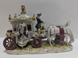 Statueta portelan &quot;Caleasca Mariei Antoinette&quot; - Gemania 1920