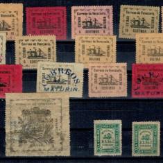 Venezuela - Lot timbre vechi, stampilate si nestampilate