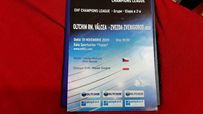 program Oltchim Rm. Valcea - Zvezda Zvenigorod