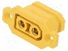 Conector alimentare DC, 500V, 2 pini, seria XT90, {{Dimensiune pin}}. AMASS - XT90E-F