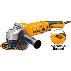 Polizor unghiular 1010 w, 125 mm cu variator, 5000-12000 rpm, pentru taiere si slefuire a metalului si pietrei - Ingco AG10108-5