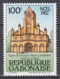 Gabon 1982 - Biserica St. Francois Xavier Lambar&eacute;n&eacute;, MNH