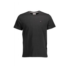 Tricou barbati, cu mini logo, Regular fit, Negru, S