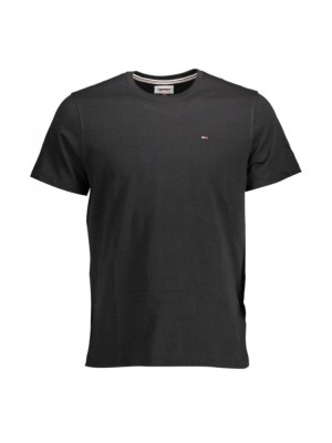Tricou barbati, cu mini logo, Regular fit, Negru, S foto