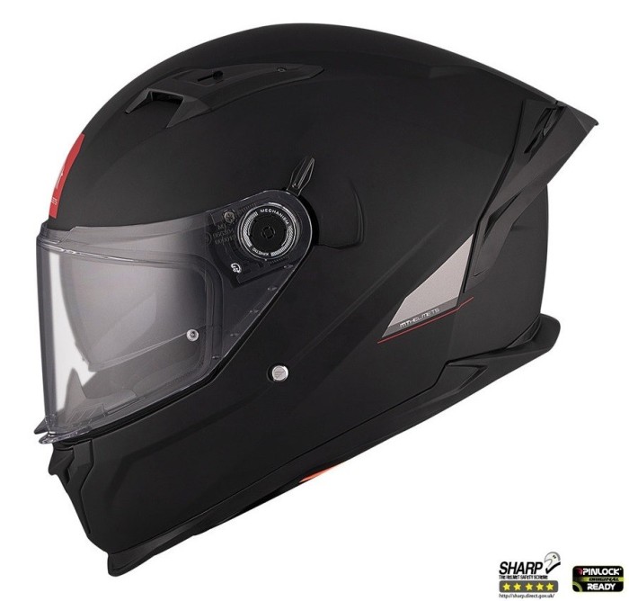 Casca integrala pentru scuter - motocicleta MT Braker SV A1 negru mat (ochelari soare integrati) &ndash; tip viziera: MT-V-28B &ndash; DKS435 &ndash; punctaj maxim SHAR