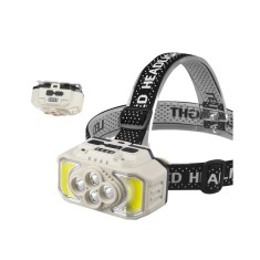Lanterna pentru cap, XH-815, 6 moduri iluminare, incarcare USB plastic ABS