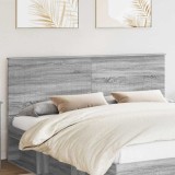 vidaXL Tăblie cap cu headboard Gri Sonoma 180 cm Lemn compozit 887732