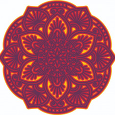 Sticker decorativ, Mandala, Multicolor, 60 cm, 7256ST-3