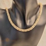 Lant masiv tip colan placat cu aur de 14k - 52 cm - 61 grame