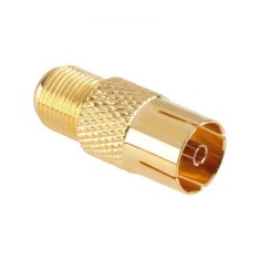 Adaptor tv mama la F mama cupru aurit Cabletech