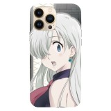 Husa compatibila cu Apple iPhone 13 Mini model Elizabeth 7 Deadly Sins, Silicon, TPU, Viceversa, Transparent, Carcasa