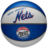 Mingi de baschet Wilson NBA Team Retro Brooklyn Nets Mini Ball WTB3200XBBRO albastru
