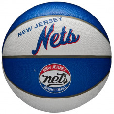 Mingi de baschet Wilson NBA Team Retro Brooklyn Nets Mini Ball WTB3200XBBRO albastru foto