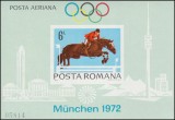 Romania MNH 1972 - Olimpiada Muenchen - LP 789 / 799 / 807 (set 3 colite nedant), Nestampilat