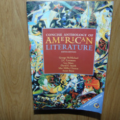 CONCISE ANTHOLOGY OF AMERICAN LITERATURE-FIFTH EDITION -GEORGE MCMICHAEL
