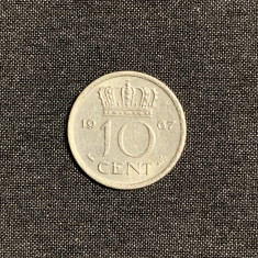 Moneda 10 cenți 1967 Olanda