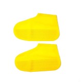 Set 2 Huse Impermeabile Silicon Pantofi, Marimea L (40-44), Galbene, SIKS - Protectie Ploaie si Noroi