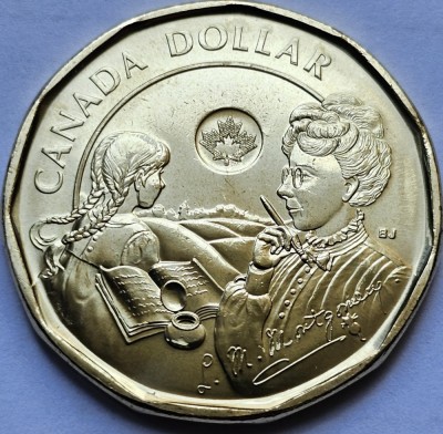 1 Dollar 2024 Canada, Birth of L. M. Montgomery, unc, varianta normala foto