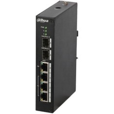 Switch 4 porturi POE Dahua, 2x SFP Gigabit, putere PoE 95W, fara management, PFS3206-4P-96 SafetyGuard Surveillance