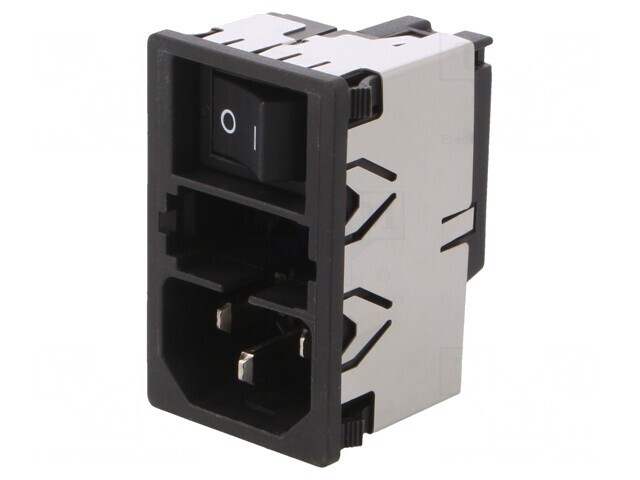 Conector Alimentare AC Soclu Tată 10A 250V IEC 60320