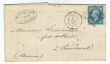 France 1863 Cover + Content 1308 DINAN COTE DU NORD to SOURDEVAL D.729