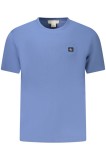 Cumpara ieftin Calvin Klein Jeans Tricou barbati, cu logo, din bumbac, Regular fit, Azur, M