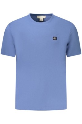 Calvin Klein Jeans Tricou barbati, cu logo, din bumbac, Regular fit, Azur, XL foto
