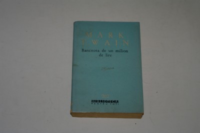 Bancnota de un milion de lire - Mark Twain foto