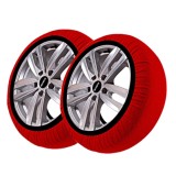 Cumpara ieftin Set 2 lanțuri textile 3D pentru zăpadă , aderență 100%, mărimea XS