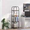 VidaXL Raft pentru cărți Stejar afumat 40 x 30 x 146 cm Lemn compozit 879877