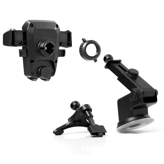 Suport auto flippy 3rd pentru telefon, negru