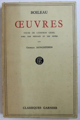 OEUVRES par BOILEAU , 1952 foto