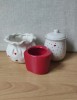 Lot de trei piese ceramică, tema "inimi"