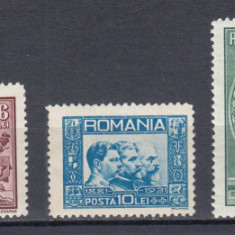 ROMANIA 1931 LP 91 SEMICENTENARUL REGATULUI SERIE MNH