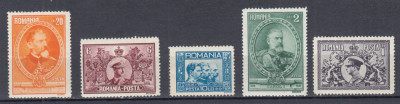 ROMANIA 1931 LP 91 SEMICENTENARUL REGATULUI SERIE MNH foto