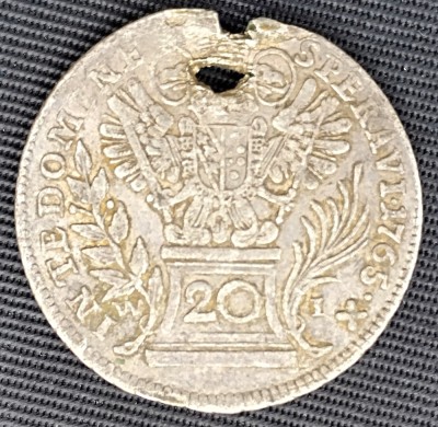 Moneda Austria - 20 Kreuzer 1765 - Argint - WI foto