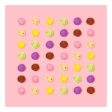 Tablou Canvas Festivalul Culorilor Dulci și Delicioase Roz, 26 x 39 cm, CMCLASS