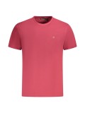 Tricou barbati, cu logo brodat, Regular fit, Rosu (Marime: M), Napapijri