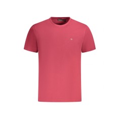 Tricou barbati, cu logo brodat, Regular fit, Rosu, M