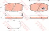 Set placute frana,frana disc HYUNDAI i30 Cupe (2013 - 2016) TRW GDB3450